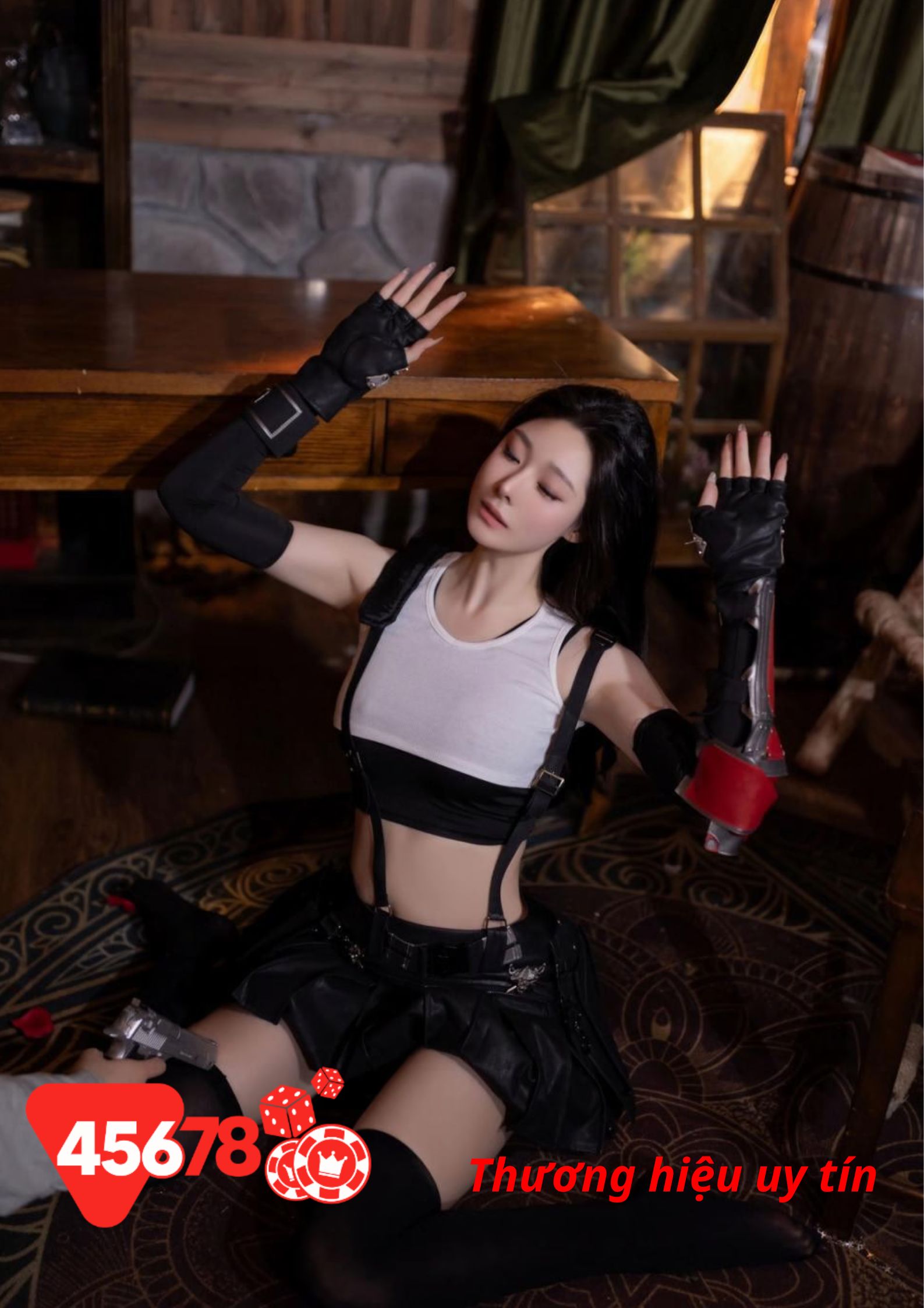 Lưu Thanh – Tạo hình bốc lửa theo phong cách Tomb Raider